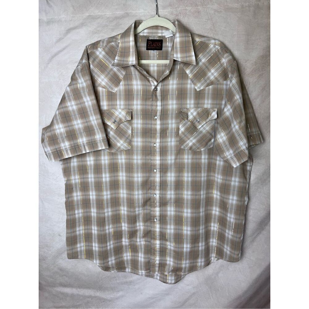 Men’s Pearl Snap Wrangler Western Style Shirt
